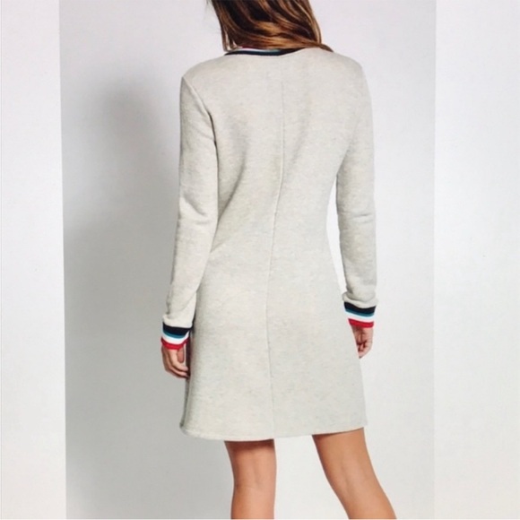 Sol Angeles Flag Roma Sweater Dress Striped Knit Midi French Terry Size Small - Picture 11 of 13